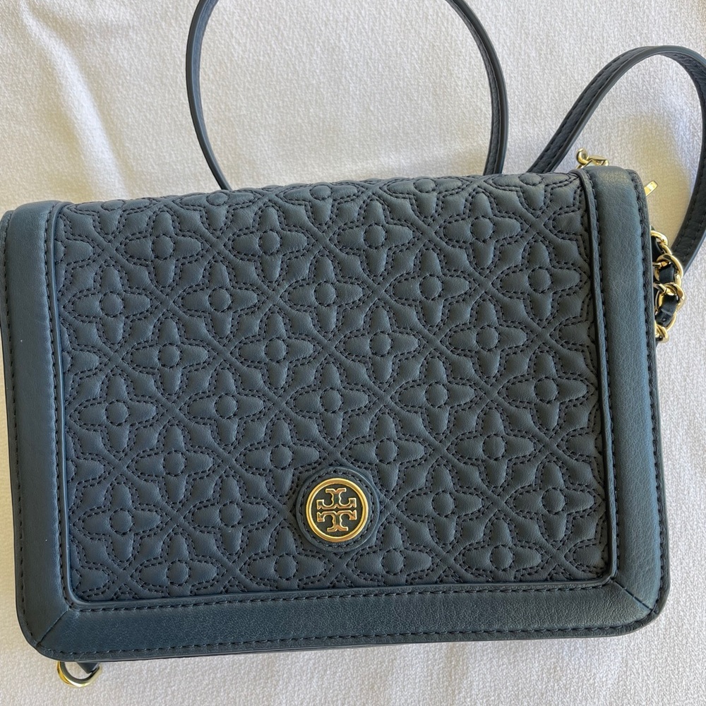 Tory Burch navy blue crossbody